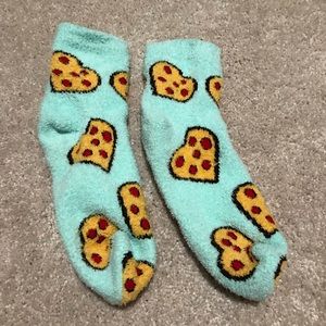Fuzzy Pizza Socks